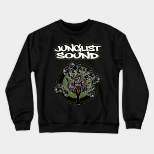 Junglist Sound-Boom Tree- Green Crewneck Sweatshirt